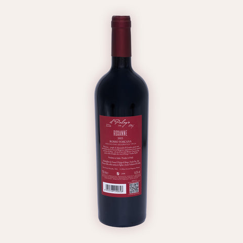 Tenuta Il Palagio | Sting – "Roxanne" Rosso Toscana IGT 2023 – Rückseite