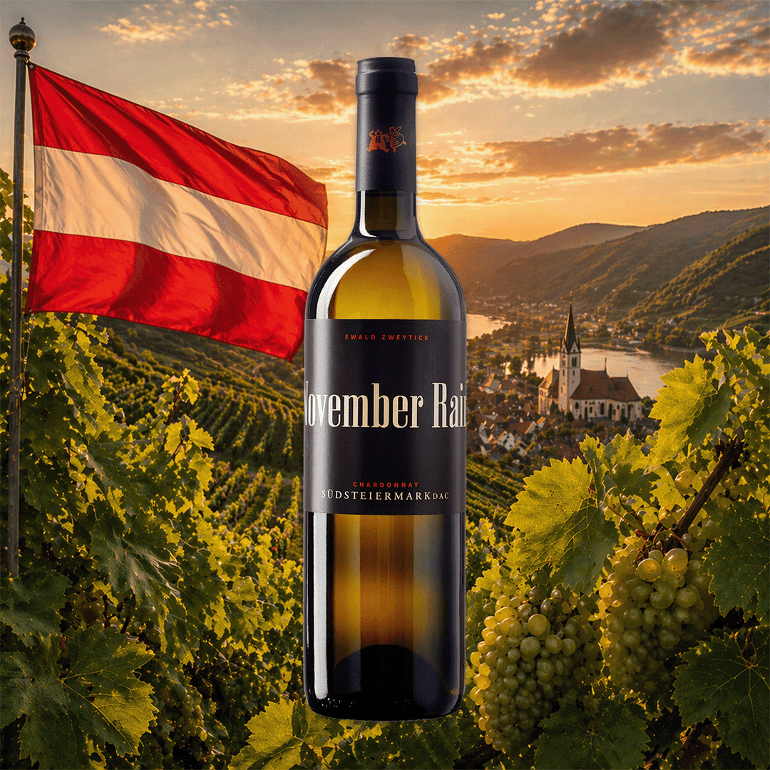 Weinflasche Ewald Zweytick - Chardonnay NOVEMBER RAIN DAC 2022