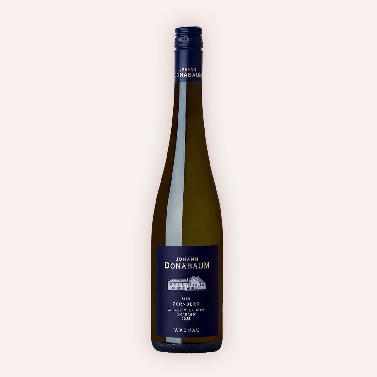 Eine 750 ml Flasche Grüner Veltliner Smaragd Ried Zornberg 2023 vom Winzer Johann Donabaum aus der Region Niederösterreich in Österreich.