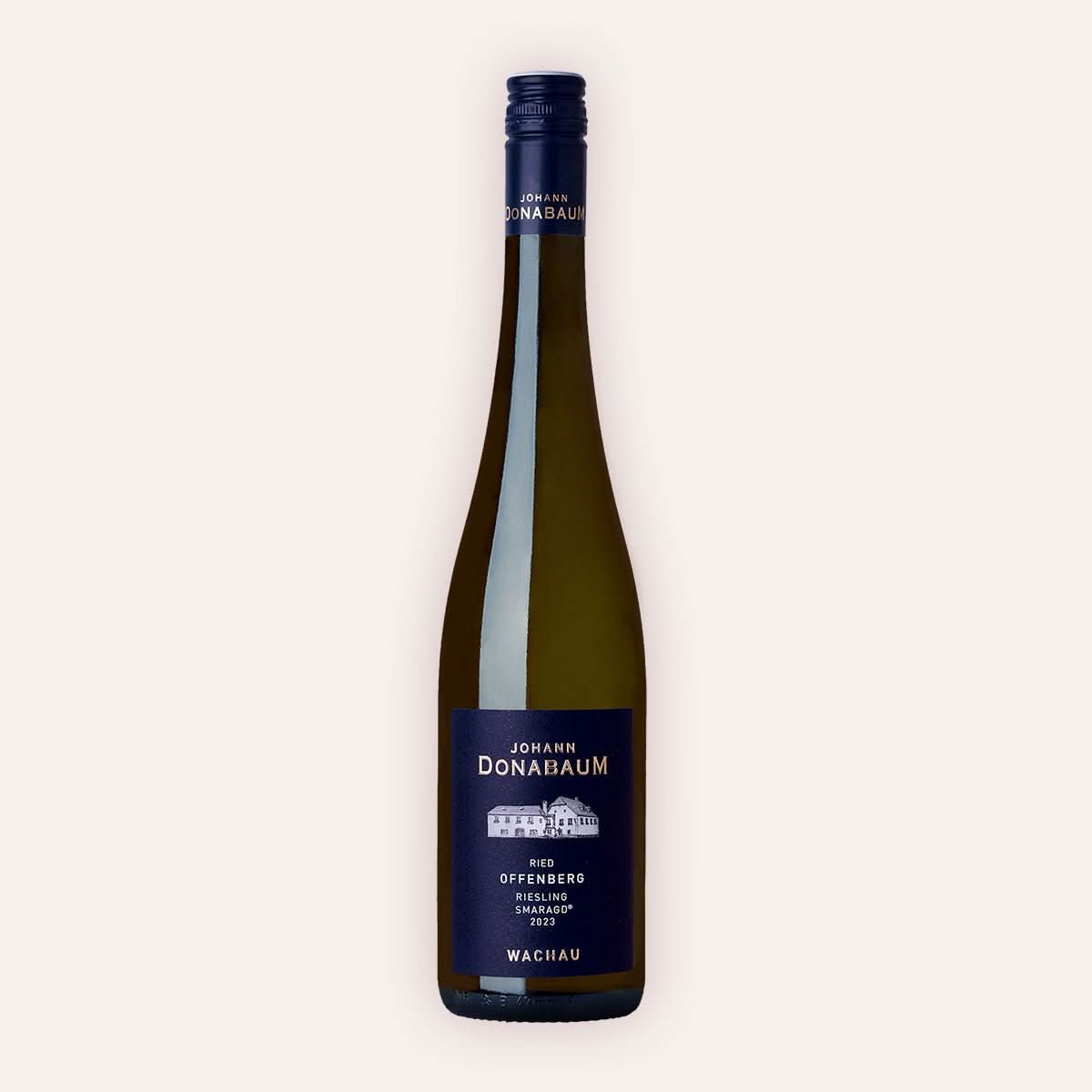 Eine 750 ml Flasche Riesling Smaragd Ried Offenberg 2023 vom Winzer Johann Donabaum aus der Region Niederösterreich in Österreich.