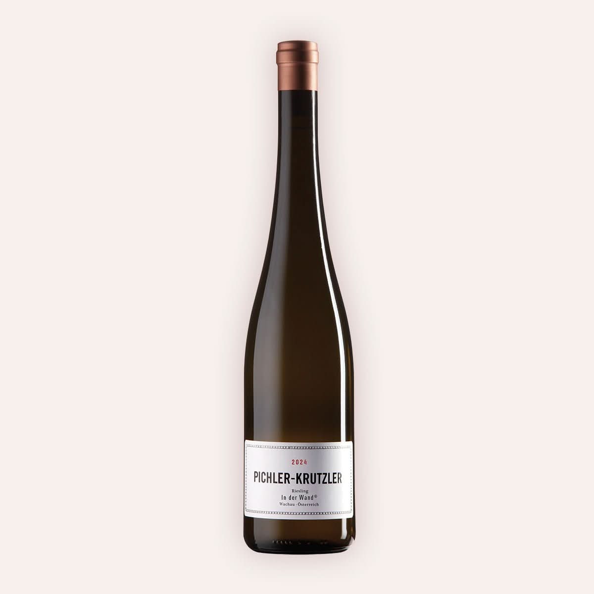Eine 750 ml Flasche Riesling In der Wand 2024 vom Winzer Pichler-Krutzler aus der Region Niederösterreich in Österreich.