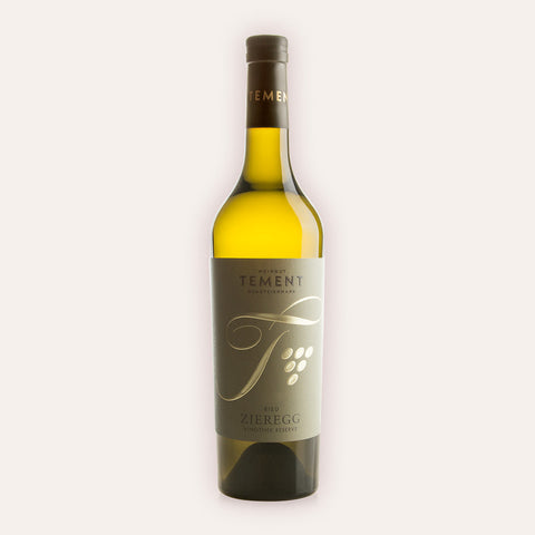 Eine 750 ml Flasche Sauvignon Blanc Ried Zieregg Vinothek Reserve Bio 2019vom Winzer Tement aus der Südsteiermark in Österreich.