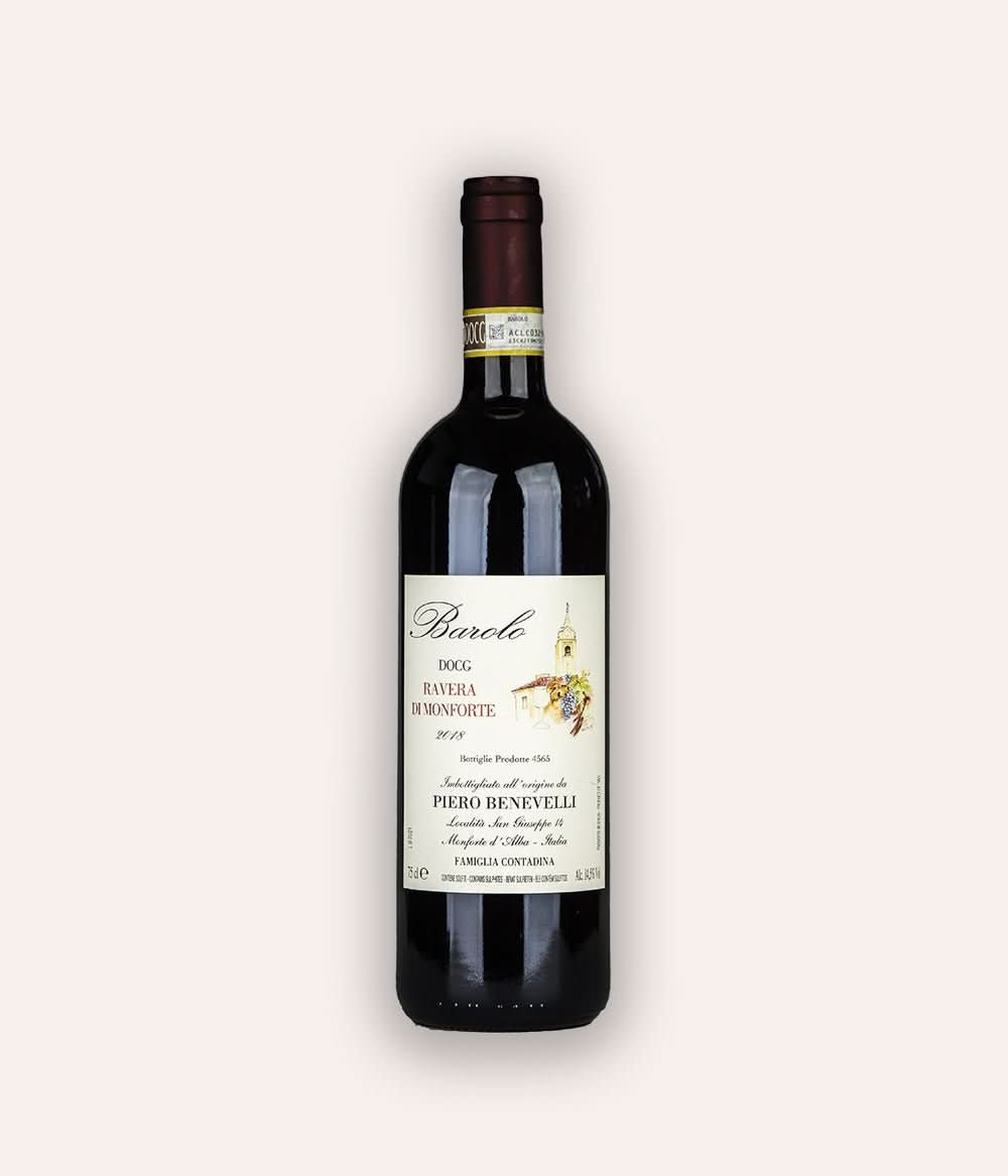 Weinflasche Piero Benevelli – Barolo Ravera Monforte DOCG 2019