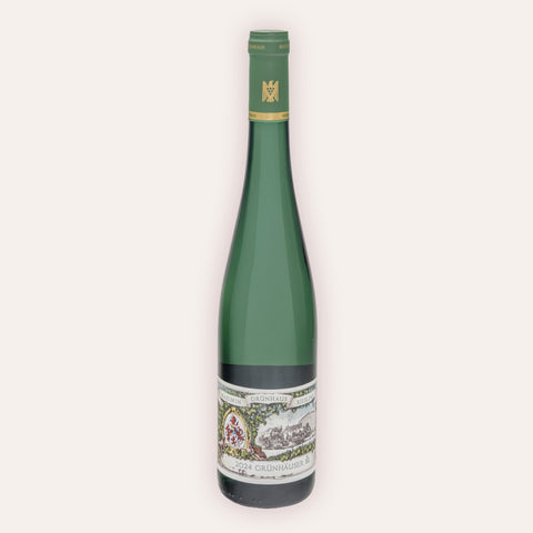 Eine 750 ml Flasche Riesling Grünhauser 1G 2024vom Winzer Maximin Grünhaus aus der Mertesdorf in Deutschland.