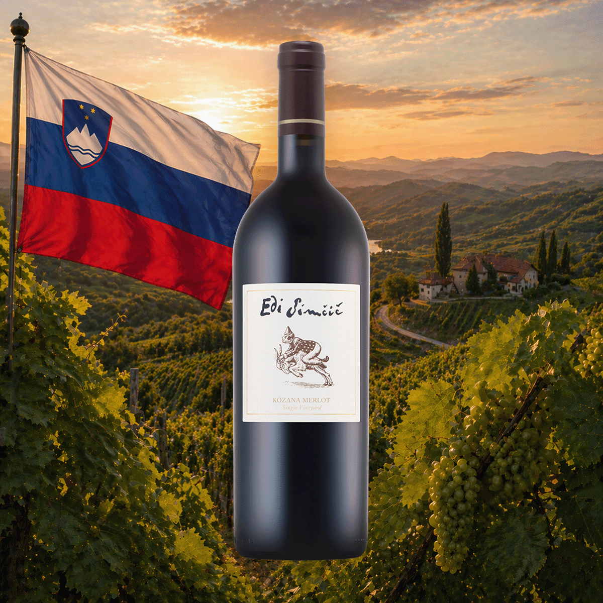 Weinflasche Edi Simčič – Merlot BRDA Kozana single vineyard 2019