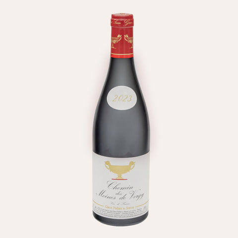 Eine 750 ml Flasche Chemin des Moines de Vergy Rouge 2023vom Winzer Domaine Gros Frère et Soeur aus der Côte de Nuits in Frankreich.