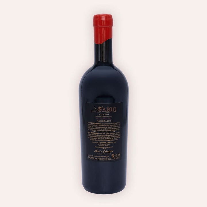 Fabio Cordella – "Don Fabio" Negroamaro Salento – Rückseite