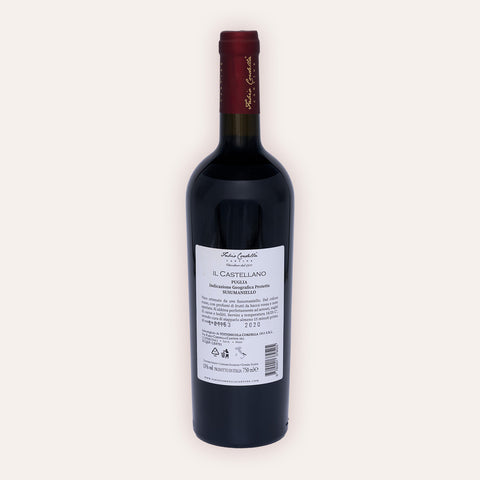 Fabio Cordella – "Il Castellano" Susumaniello IGP Puglia – Rückseite