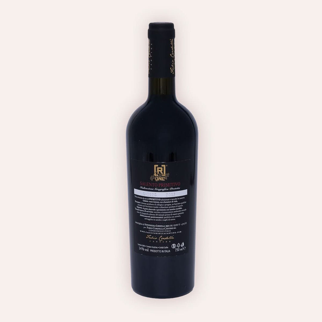 Fabio Cordella – "Ronaldinho One" Salento Primitivo – Rückseite