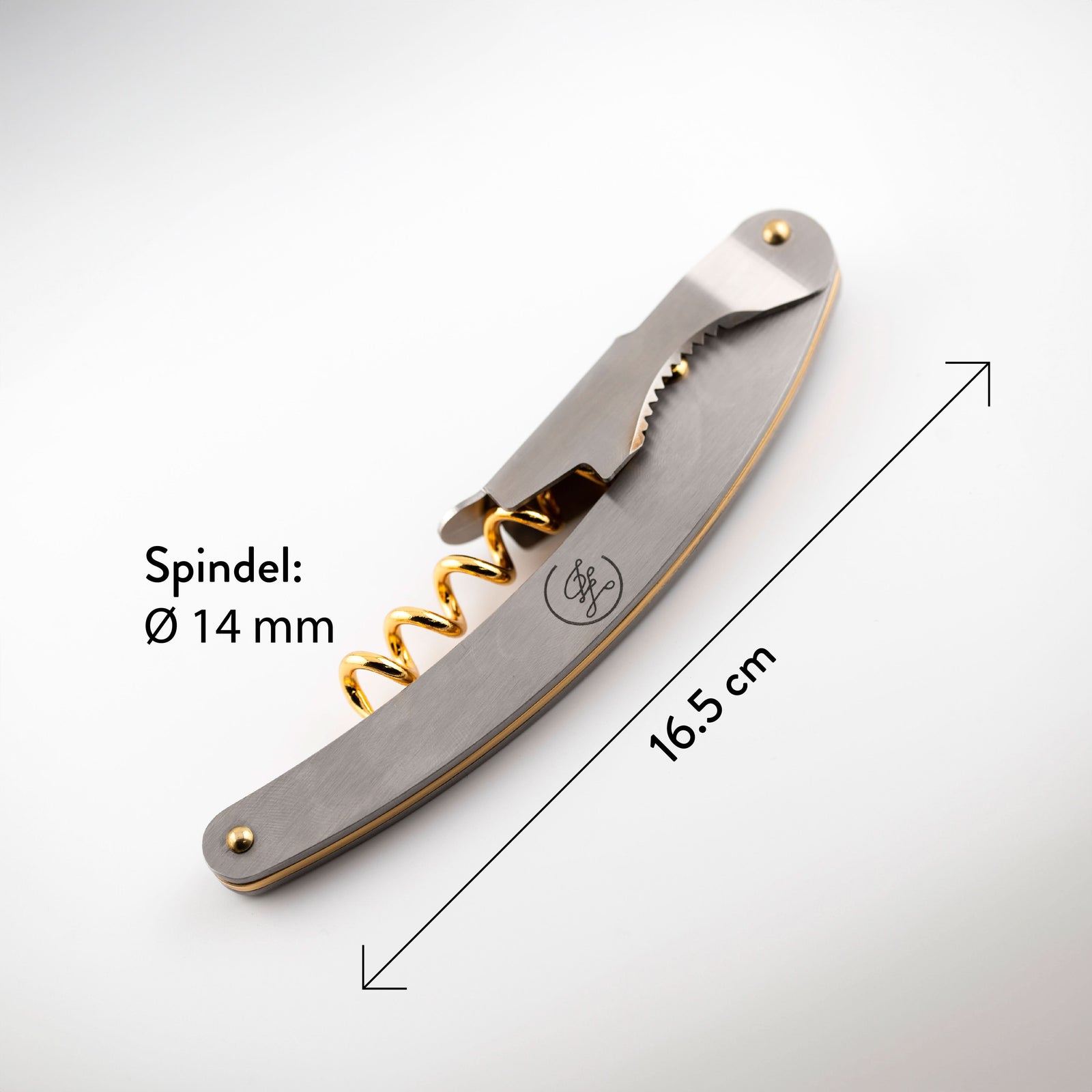 Farbe: Gold, Spindel: 14mm, Durchmesser: 16.5 mm