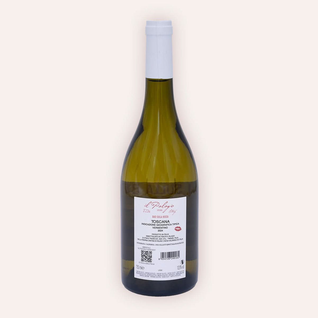 Tenuta Il Palagio | Sting – "Baci Sulla Boca" Vermentino Toscana IGT 2024 – Rückseite
