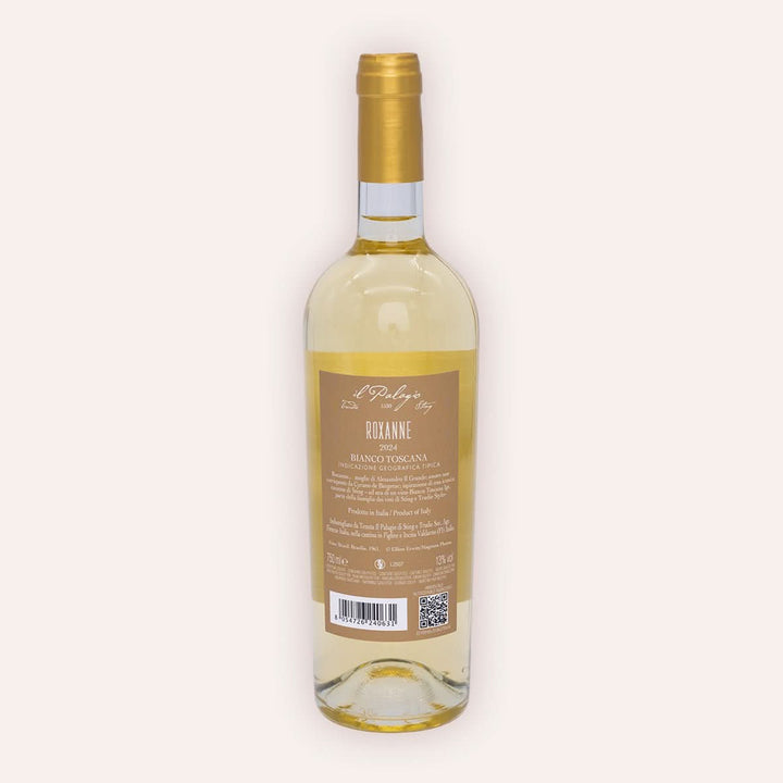 Tenuta Il Palagio | Sting – "Roxanne" Bianco Toscana IGT 2024 – Rückseite