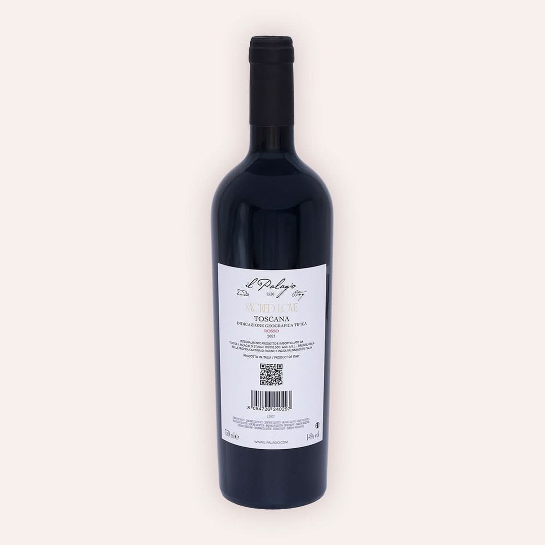Tenuta Il Palagio | Sting – "Sacred Love" Merlot Toscana IGT 2021 – Rückseite