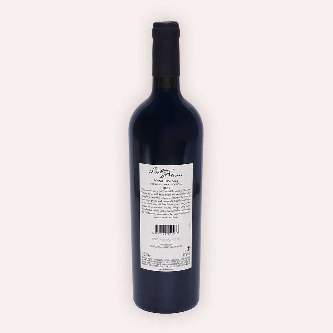 Tenuta Il Palagio | Sting – "Sister Moon" Rosso Toscana IGT 2020 – Rückseite