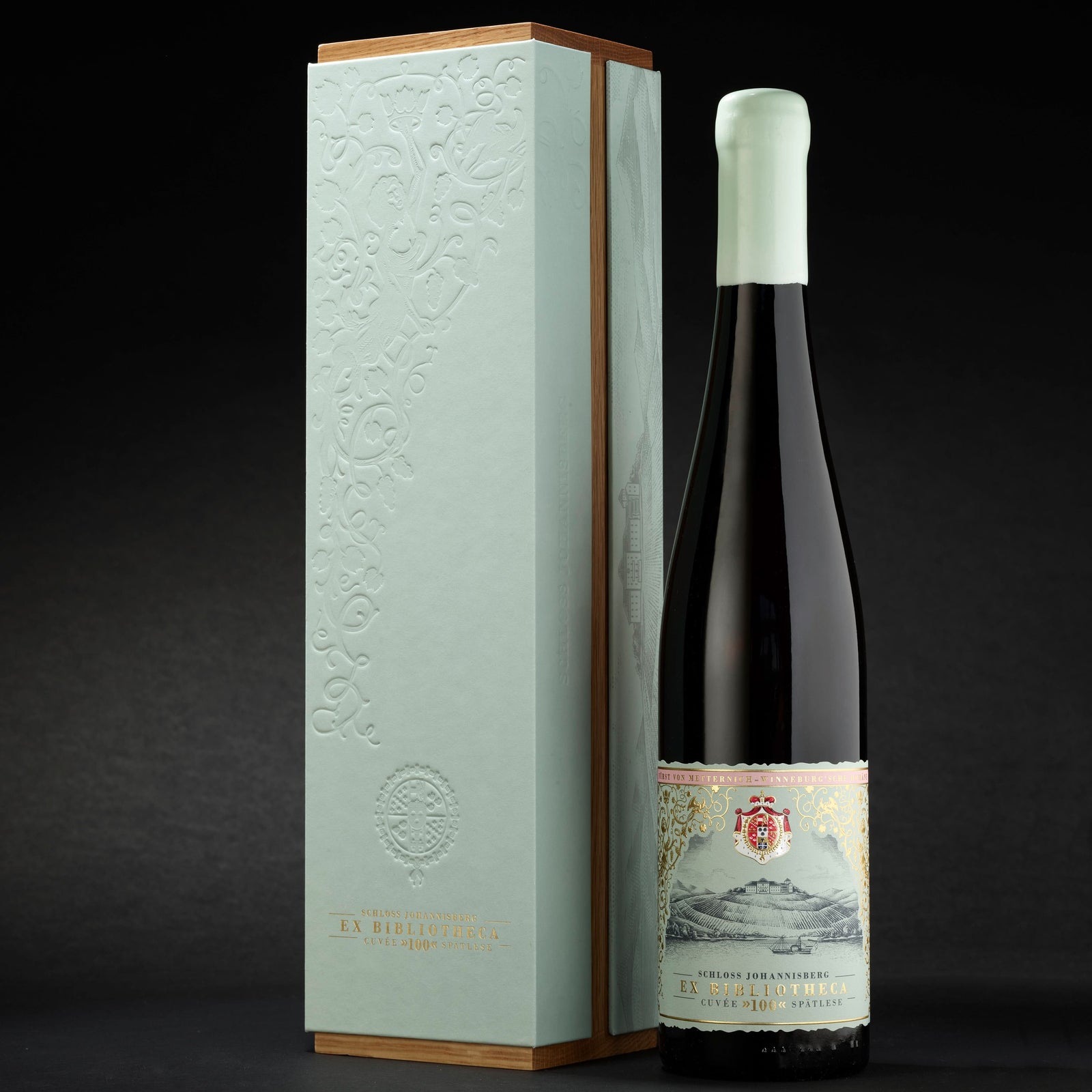 Weinflasche Schloss Johannisberg – Riesling Ex Bibliotheca Cuvée "100" Spätlese – Schloss Johannisberg Rheingau