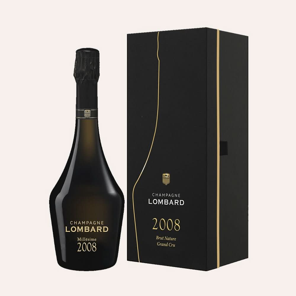 Weinflasche Champagne Lombard – brut Nature Grand Cru Millesime 2008