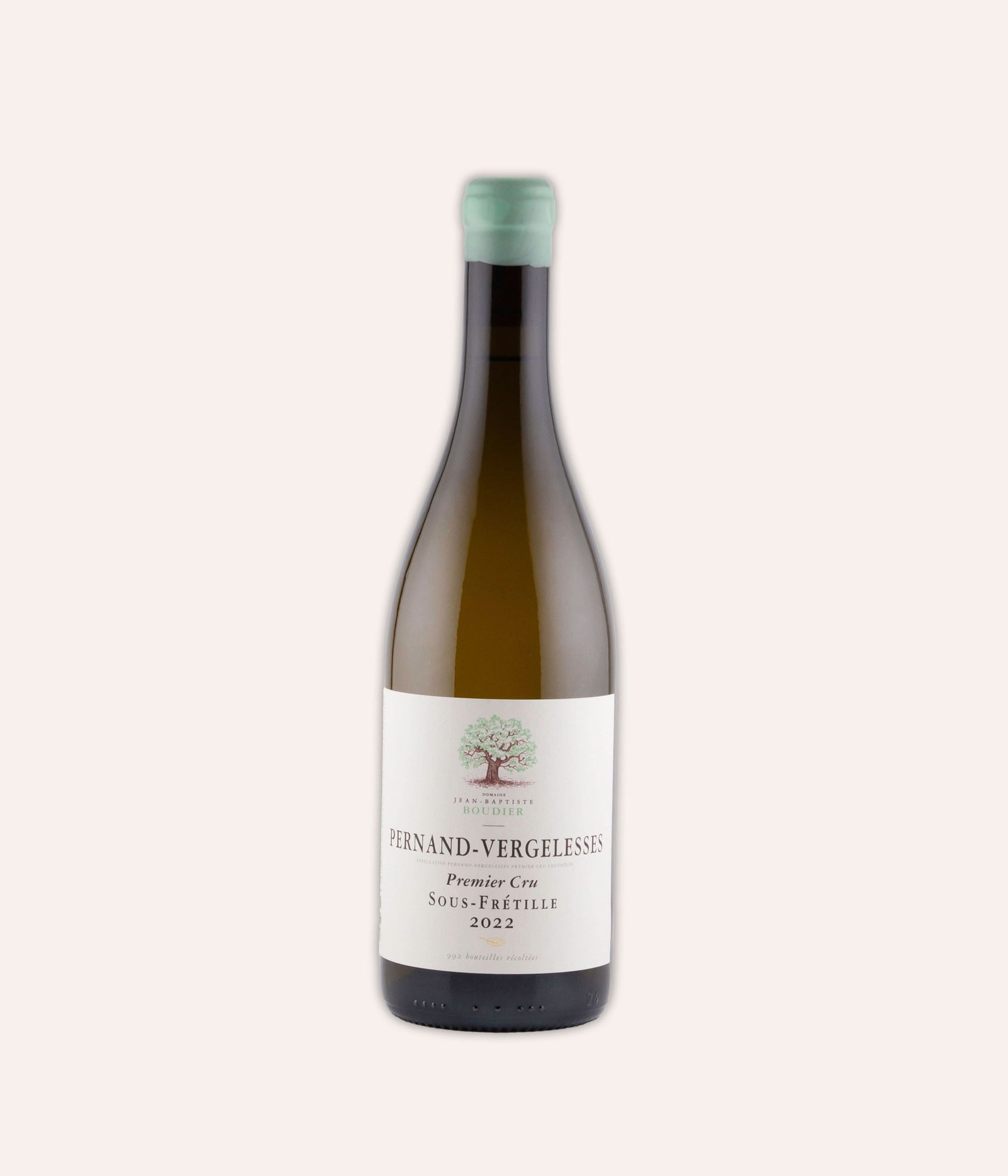 Weinflasche Jean-Baptiste Boudier – Pernand-Vergelesses 1er Cru "Sous-Fretille" blanc 2022