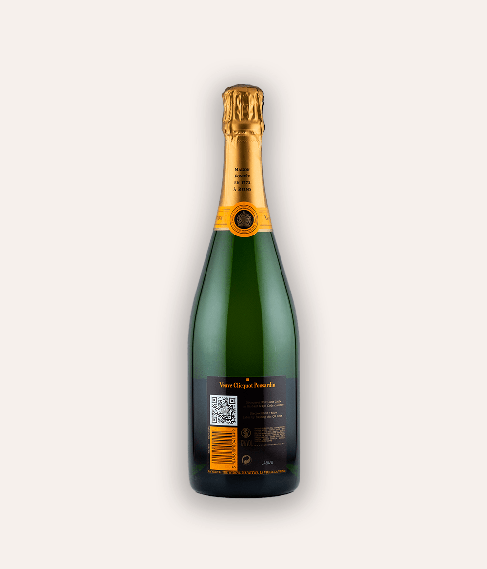 Veuve Clicquot – Brut – Rückseite