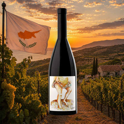 Weinflasche Vouni Panayia – Woman in the wine press 2020